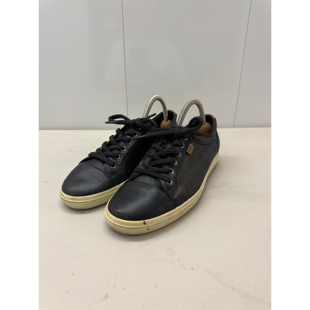 ECCO Soft 7 Womens Black Leather Low Top Sneakers Size 41 US 10 4300031001